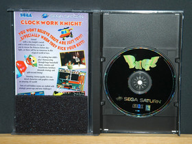 4 SEGA SATURN GAME LOT - CLOCKWORK KNIGHT- TOMB RAIDER- BUG- BLACK FIRE