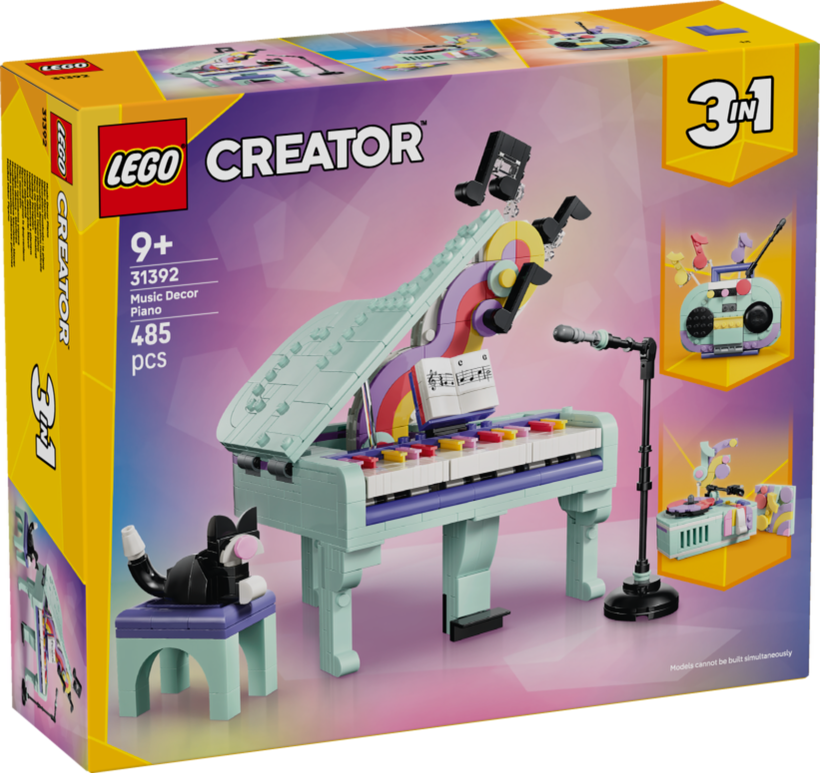 Joom Lego Creator 3-En-1 31392 Décoration Musicale : Piano Et Chat - Jouet Dès 9 Ans - Cadeau - Bild 4