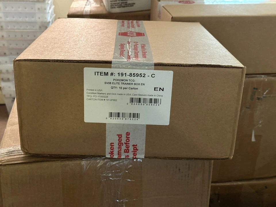 Pokemon SV08 SV Surging Sparks Elite Entrenador Caja Estuche Sellado! = 10 cajas