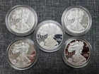 American Silver Eagle 1oz PROOF 2010 In Capsules* 5 Coins