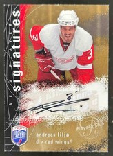 2007-08 UD BAP Andreas Lilja Signatures Player's Club GOLD 10/15 #S-LJ Auto