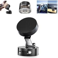 Foldable Magnetic Vacuum Phone Holder, 360° Electric Suction Car Mount, Doubl...