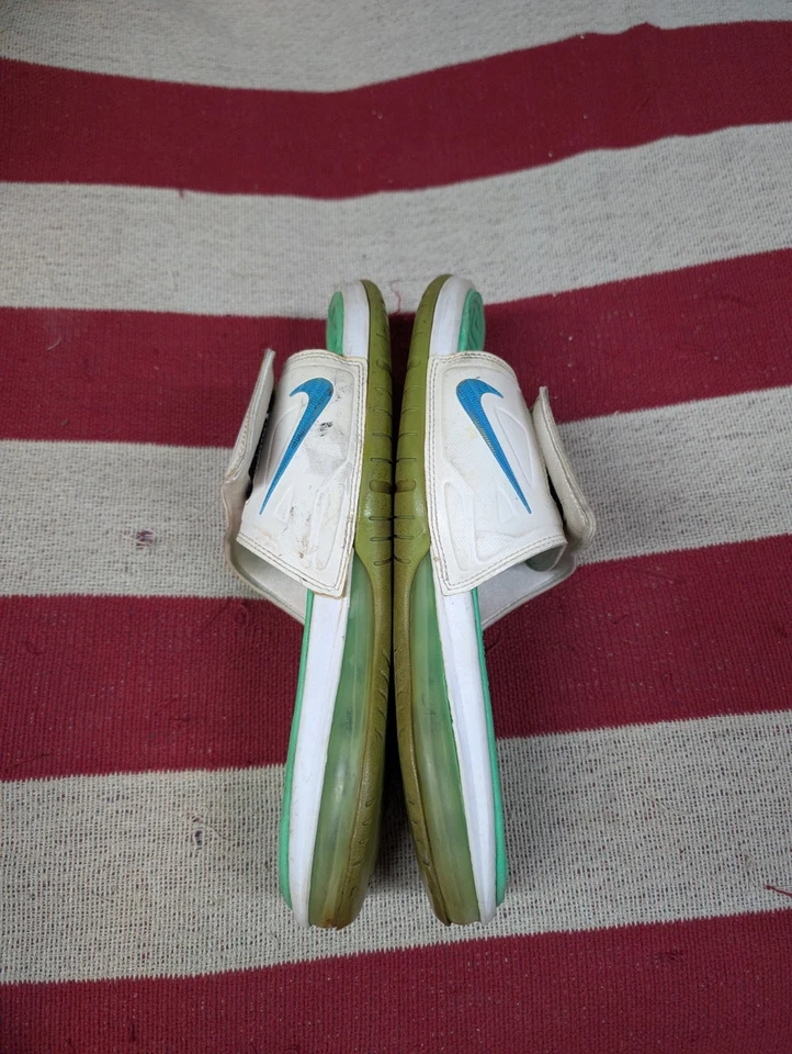 Nike Air Max Lebron Slide 3 Elite Masculino Tamanho 13 Branco/Azul Marinho Slides - Imagem 3 de 4