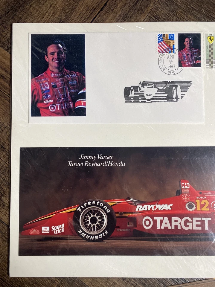 1997 Signed Autographed JIMMY VASSER Signed Poster Board w/ Stamp and Envelope - Image 3 of 3