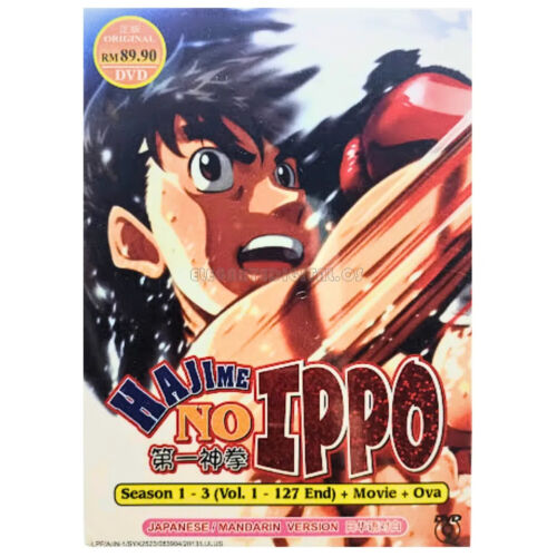DVD Hajime No Ippo Season 1-3 Complete TV Series 1-127 End +Movie +OVA +TRACKING - Afbeelding 1 van 5