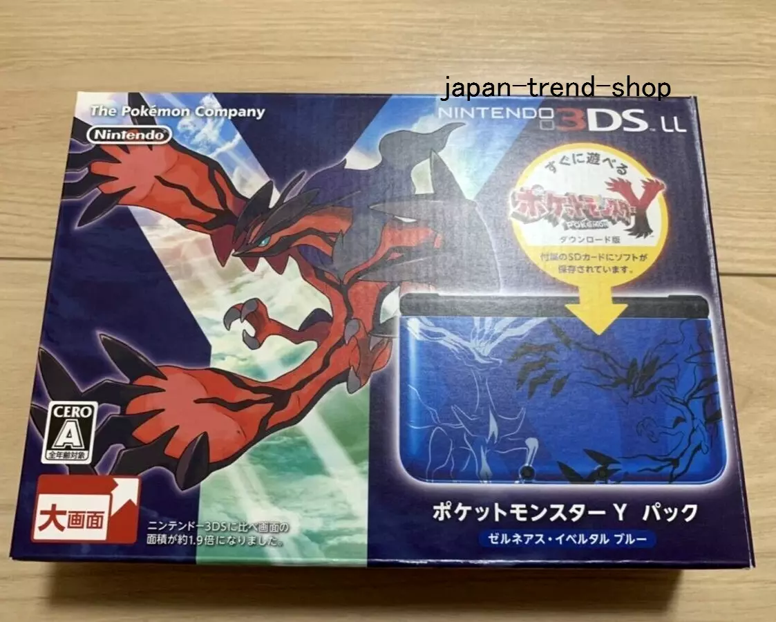 Nintendo 3DS LL Pokemon Y Pack Game Console XerneasYveltal Blue ...