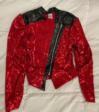 Weissman black and red costume jacket size mc