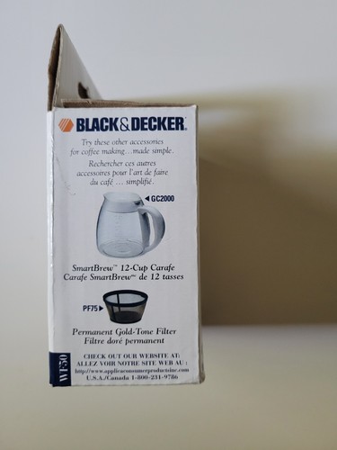 Filtri acqua carbone Black and Decker per macchina caffè SmartBrew WF50 - Foto 3 di 4