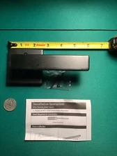 2 Pack Non-Turning Half-Dummy Lever in Matte Black  Square Bar Dummy Lever