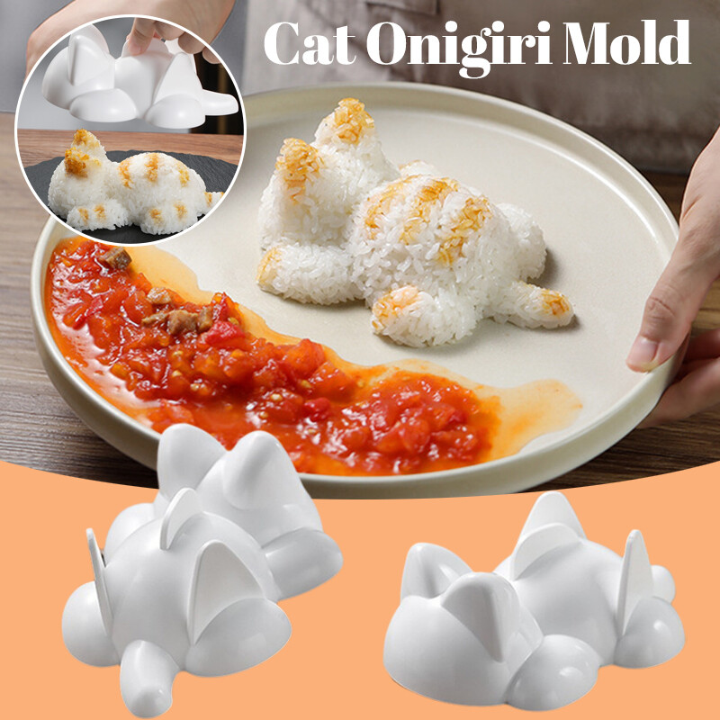 Onigiri Moldes Gato Animal Forma Infantil Sushi Moldes Aparatos de Cocina Nuevo