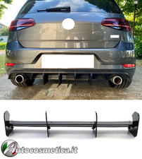VW GOLF 7.5 2017+ R DIFFUSORE POSTERIORE SOTTO PARAURTI FLAPS NERO