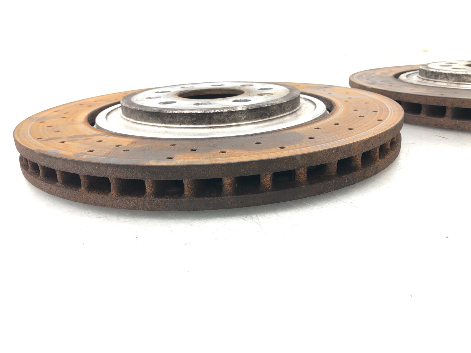 2014-2020 MASERATI GHIBLI S FRONT AWD BRAKE ROTORS SET X2 OEM.