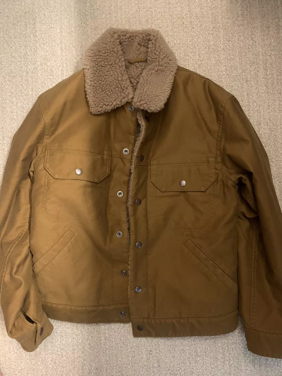 pile lined Men's trucker jacket uniqlo u lemaire | eBay