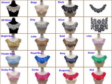 Sale Flowers Round Collar Lace Applique Women Skirts Dancing Dress Wedding Trim