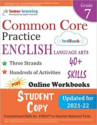 Common Core Practice - 7th Grade English Language Arts: Workbooks to Prepare ...