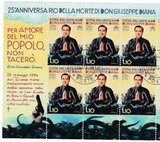 Vatican 1964 Miniature Sheet Giuseppe Diana oo