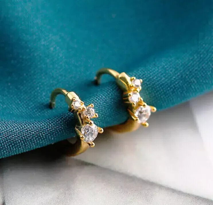 LADIES HOOPS EARRING 1.00CT DARK BROWN/BLUE DIAMOND 14K ROSE GOLD LADIES HOOPS EARRING 1.00CT DARK BROWN/BLUE DIAMOND 14K ROSE GOLD