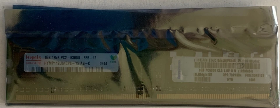 IBM - Lenovo 30R5122 Samsung 1GB PC2-4200U 533MHz DDR2 Desktop Memory - Image 3 of 4
