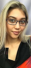 New Mikli by ALAIN MIKLI ML410 100 55mm Black Red Women's Eyeglasses Frame .