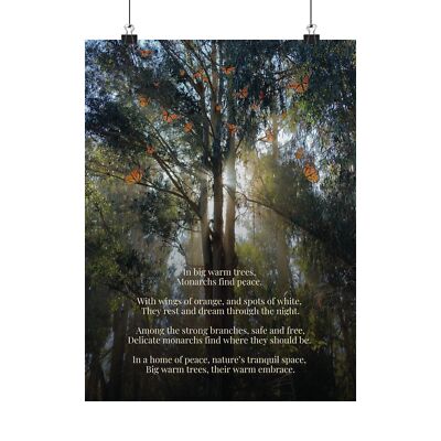 Vertical Posters - Eucalyptus Tree Monarch Butterfly Grove Nature Poetry