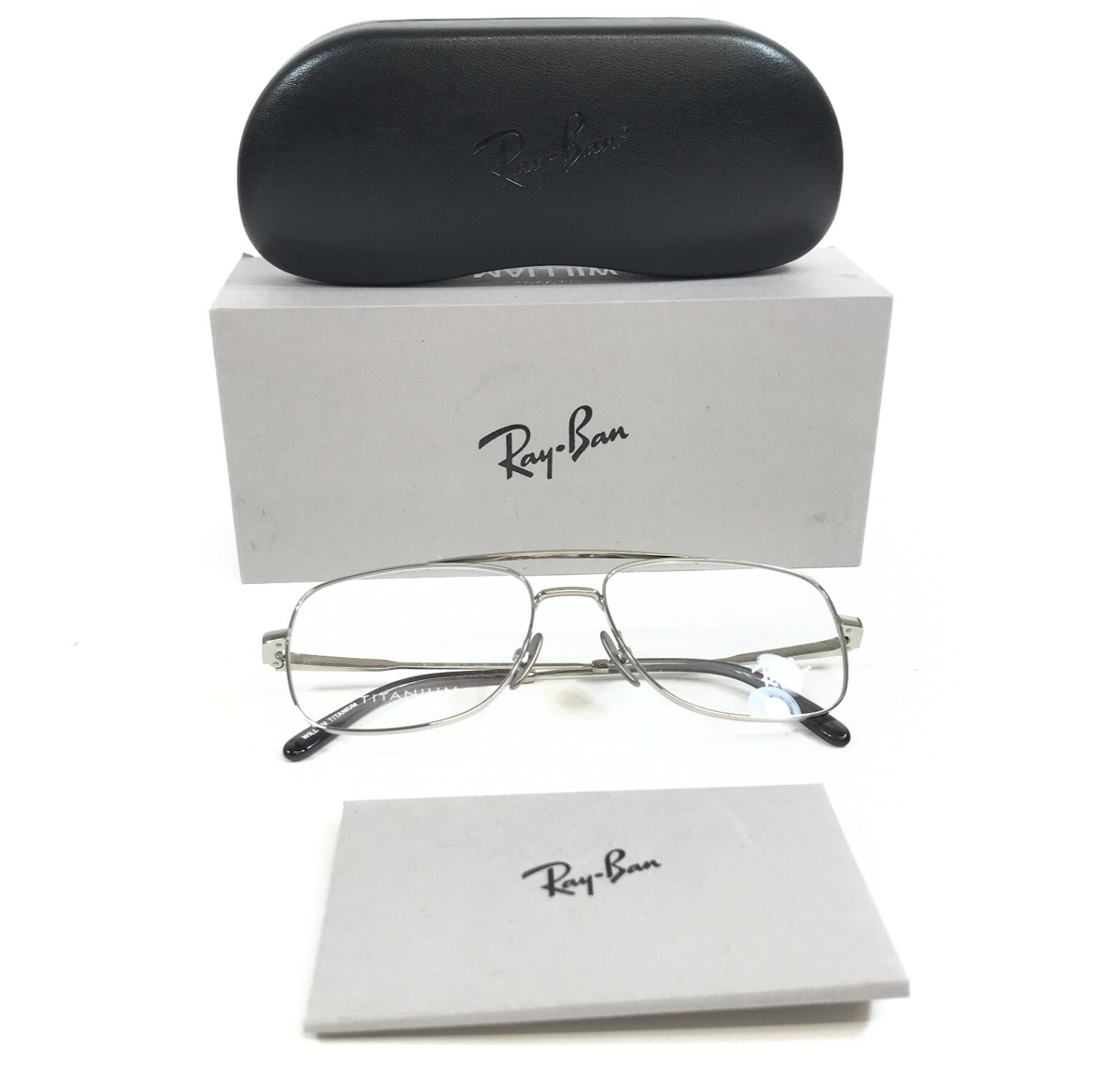 Ray-Ban Eyeglasses Frames RX8797 1002 WILLIAM TITANIUM Silver
