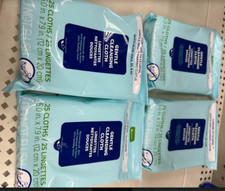 New  4 X25 Wipes Gentle Cleansing Cloth 5.0 in x 7.9 in