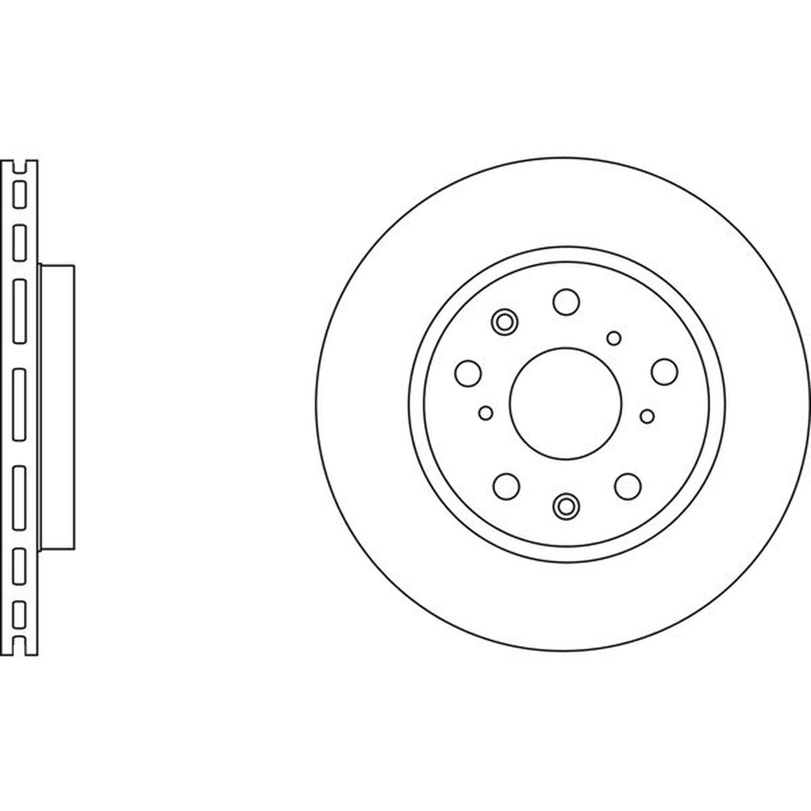 Apec Blue Brake Disc - Front SDK6623 Fits Suzuki Swift - OE Specification