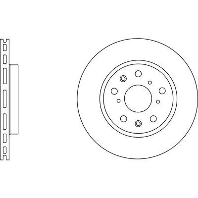 Apec Blue Brake Disc - Front SDK6623 Fits Suzuki Swift - OE Specification