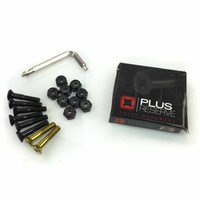 Plus Reserve Hardware Skateboard Bolts 1” In Black Gold Plus Reserve Hardware Skateboard Bolts 1” In Black Gold
