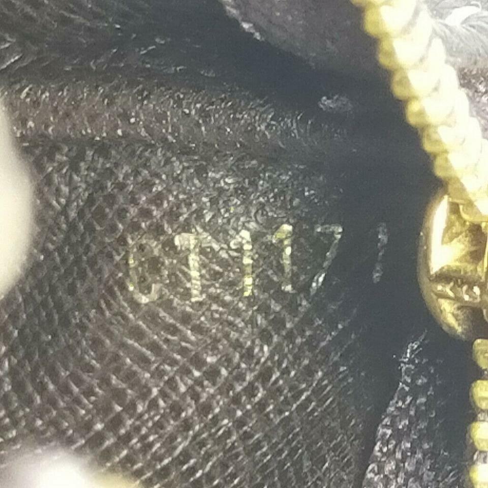 Louis Vuitton Brown Monogram Mini Lin Key Pouch Pochette Cles