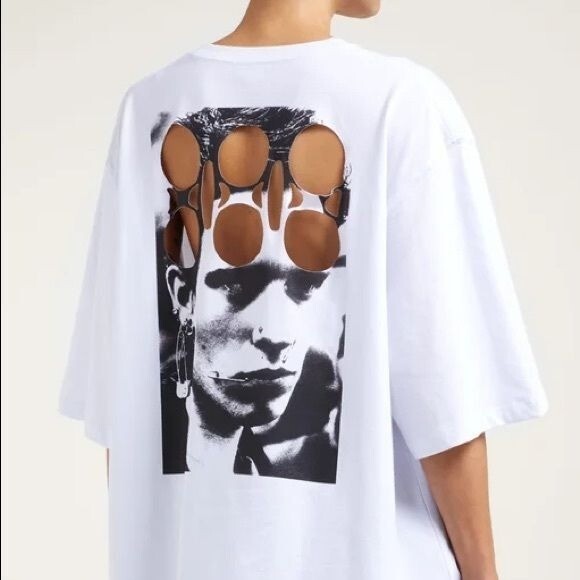 Raf Simons Cropped T shirt with back cut outs | eBay