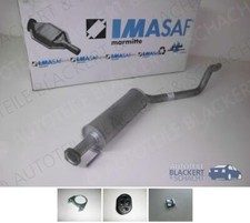 IMASAF Auspuff Mitteltopf + Anbauteile für Opel Astra F + CC + Cabrio 1.8 i 16V