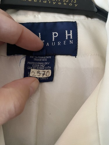 Ralph Lauren vintage blazer jacke weiß unikat! US: 8 - Bild 6 von 6