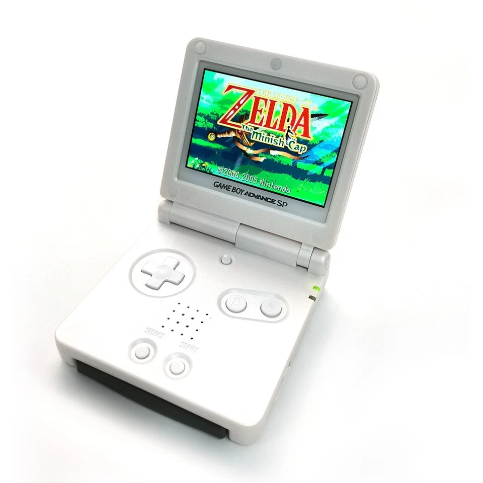 White Game Boy Advance GBA SP Backlit IPS Game Console V5 Menu OSD 15 Level MOD - Image 4 of 4