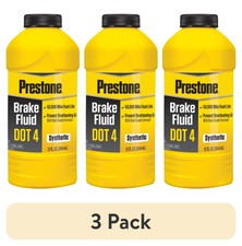 3 pk Prestone Dot 4 Brake Fluid - 12 fl oz- Synthetic, High Grade, 50,000 mile