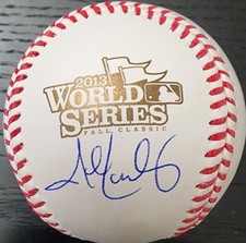 JOHN LACKEY Autographed 2013 World Series Boston Red Sox JSA Witnessed