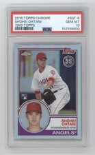 SHOHEI OHTANI 2018 TOPPS CHROME ROOKIE 1983 REFRACTOR RC PSA 10 Q1887