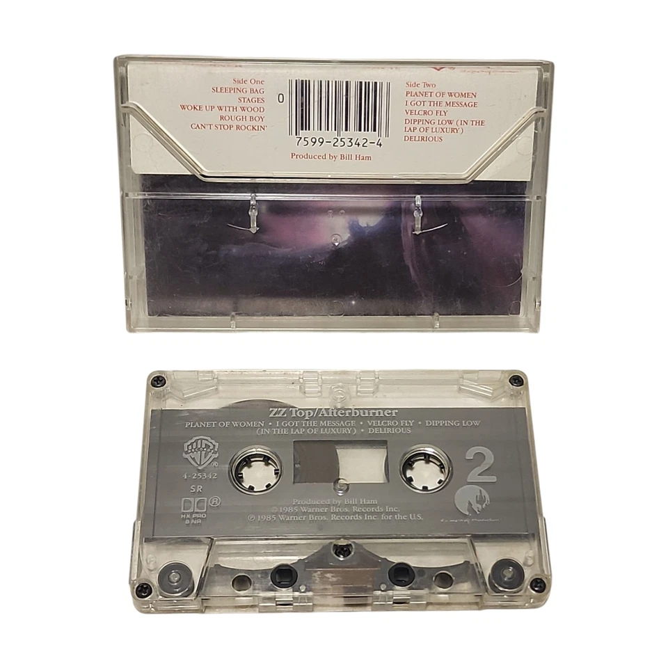ZZ Top Afterburner Cassette Tape 1985 Warner Bros Records Classic Rock Tested - Image 2 of 4