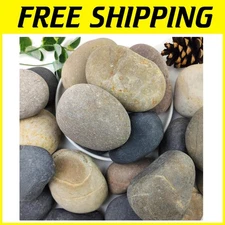 Decorative River Rocks 40lbs - Landscape Design Pebbles