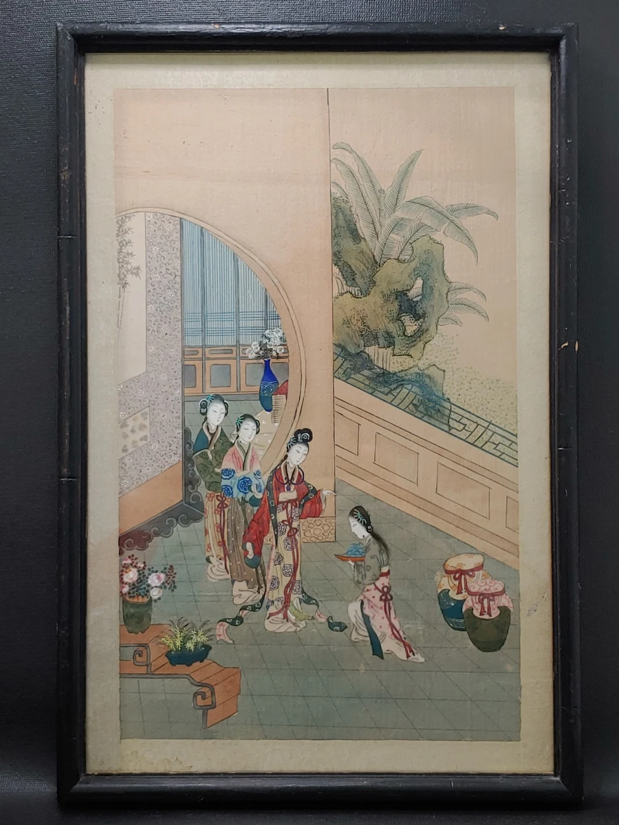 時代物　中国古画 古董原始1850-1899 年中国画作、画卷| eBay
