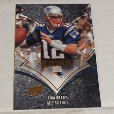 2008 Upper Deck Icons Tom Brady #58 New England Patriots NFL Football Base Set