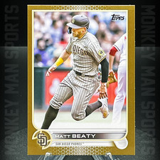 2022 Topps Update - Matt Beaty #/2022 - #US263 GOLD BORDER PADRES MINT