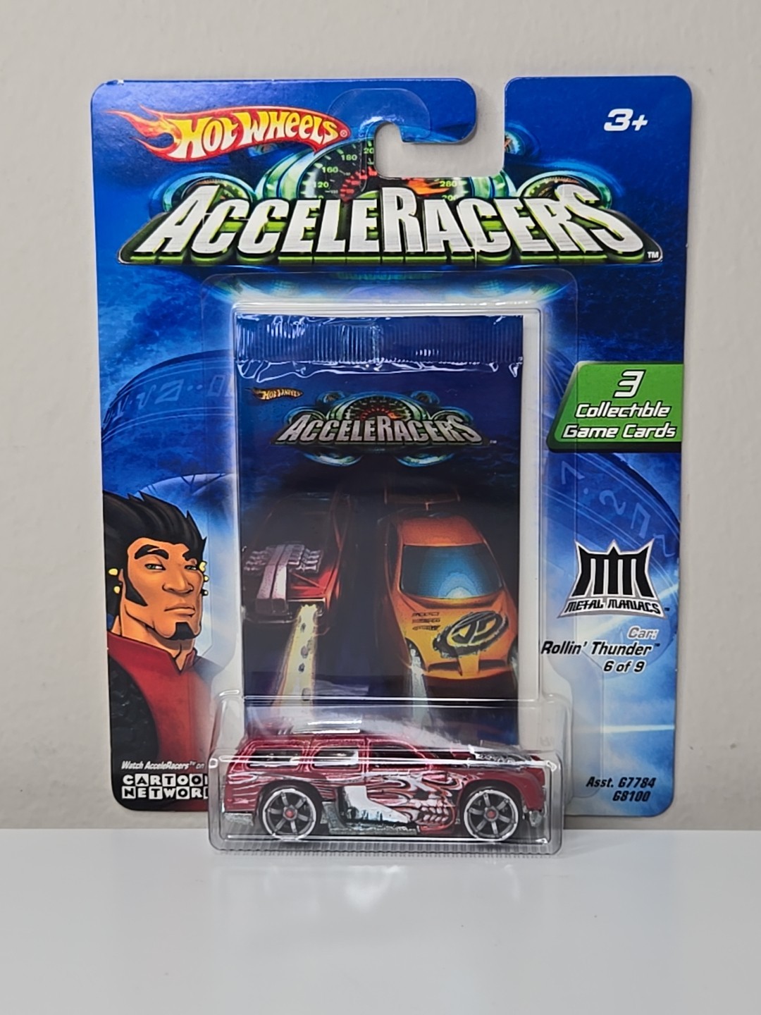 Hot Wheels AcceleRacers Metal Maniacs ROLLIN THUNDER #6 of 9  AC30