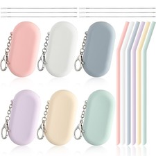 Meanplan 6 Set Silicone Travel approx. 20 cm/ 7.87 inch long, Classic Color