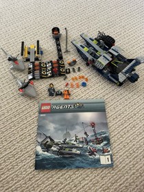 LEGO Agents Bundle 8634 8633 8632 Manuals Minifigures Animals Incomplete READ