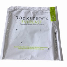 ROCKETBOOK Everlast Reusable Intelligent Light Blue Notebook Frixion Pen SEALED