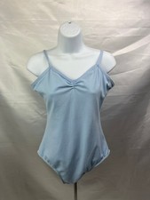 Sky Blue Camisole Strap Leotard Ladies Large L6161