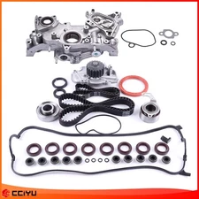 For Honda 2.2L 2.3L VTEC Fits Timing Belt Water Oil Pump Valve Gasket Kit