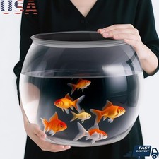 Large Clear Fish Bowl 5 Gallon Spacious Durable Aquarium Fish Plants New