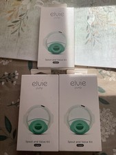 Lot of 3 Elvie Breast Pump - Spout and Valve Kit 2 Pack 6 Total New